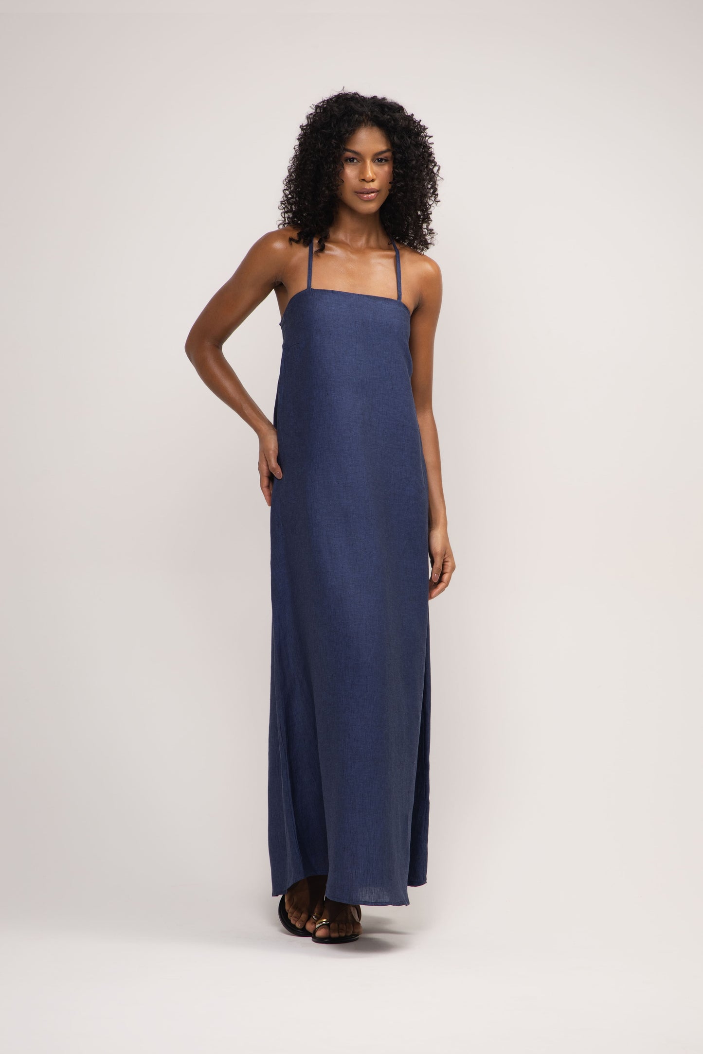 Vestido Taormina Longo em Linho Italiano