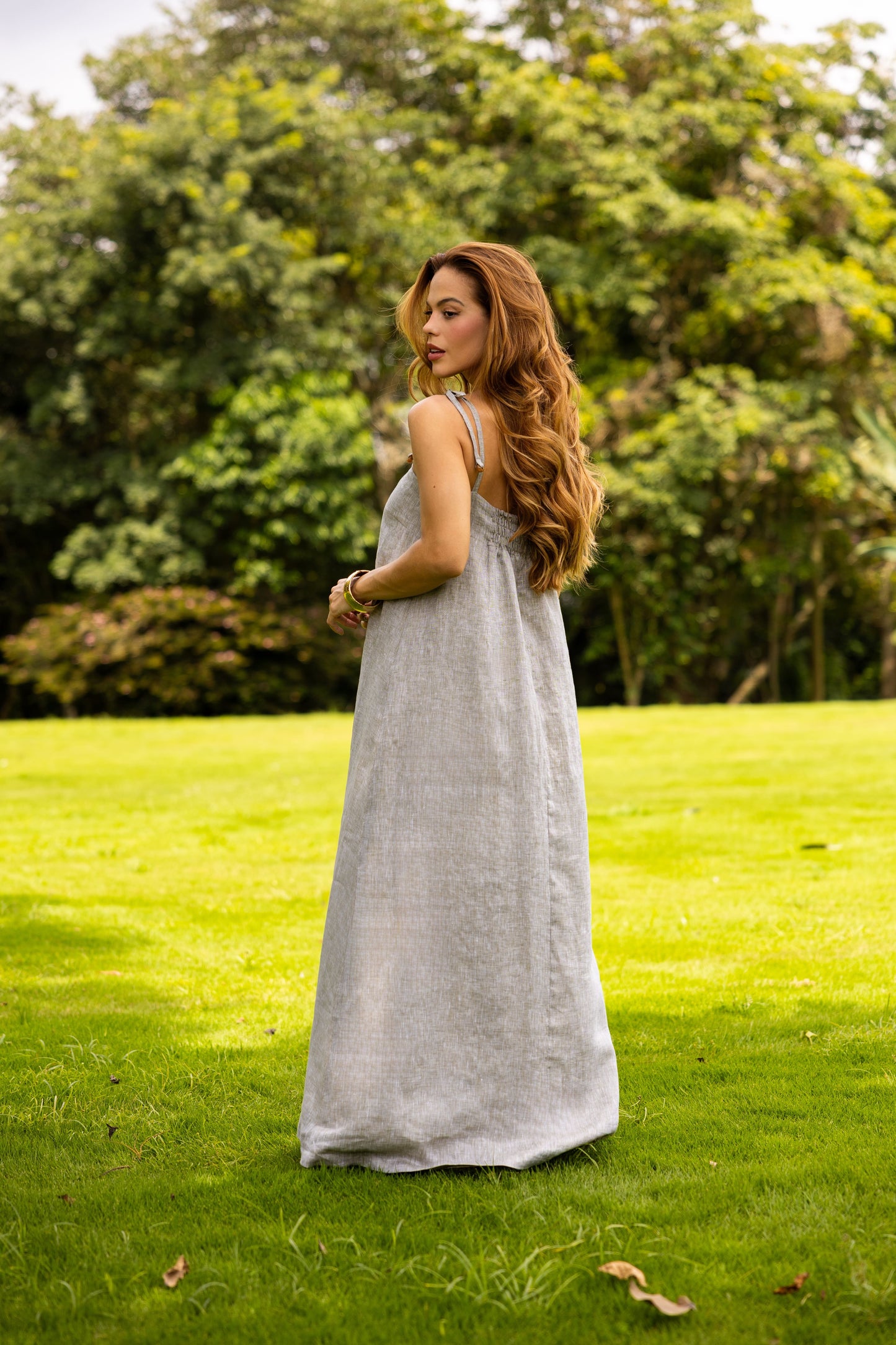 Vestido Taormina Longo em Linho Italiano