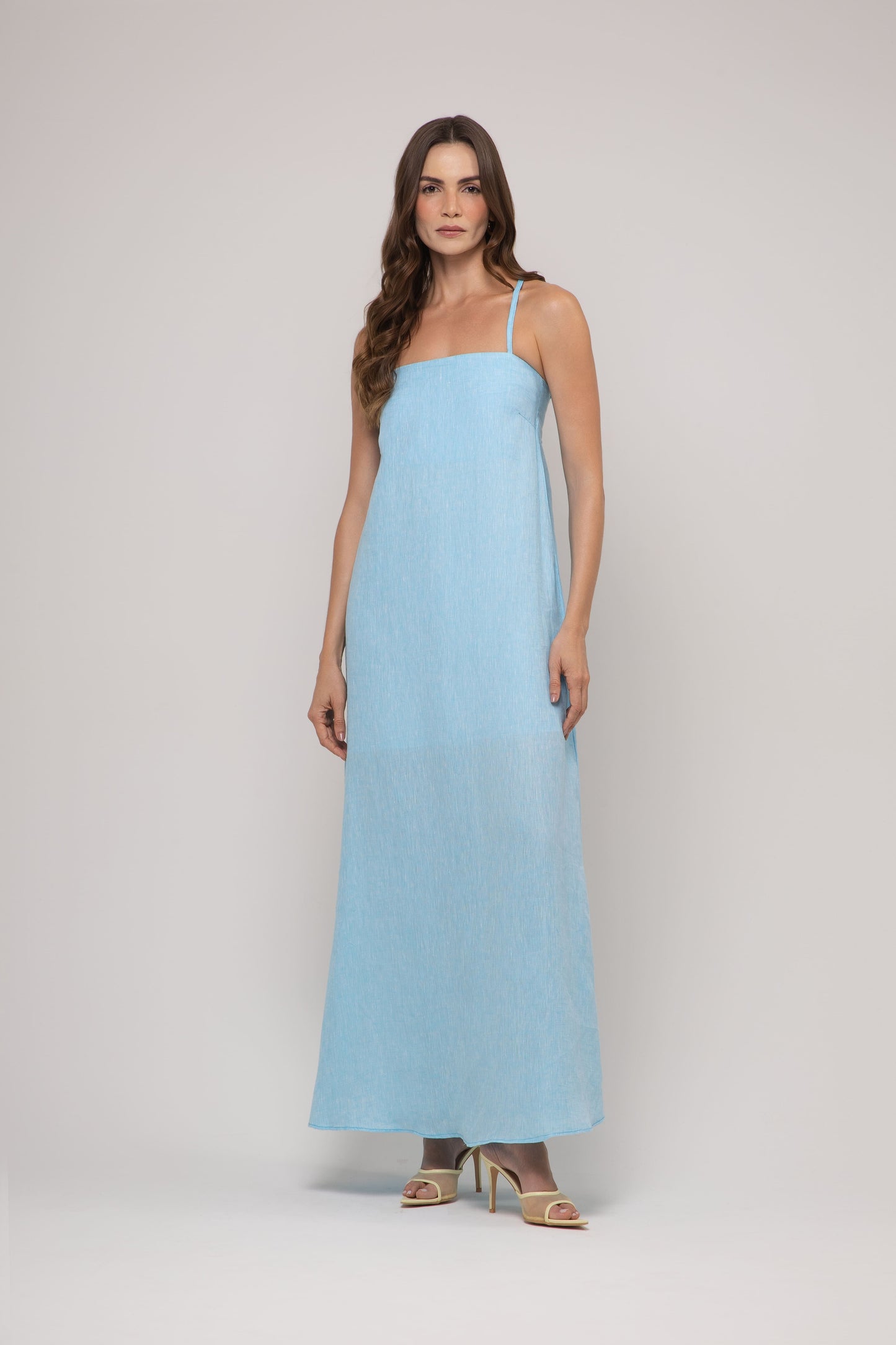 Vestido Taormina Longo em Linho Italiano