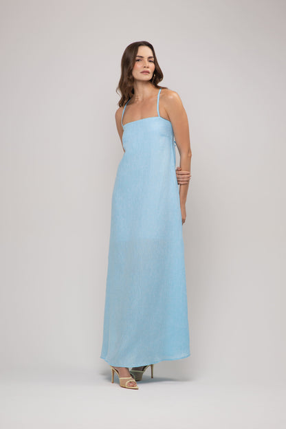 Vestido Taormina Longo em Linho Italiano