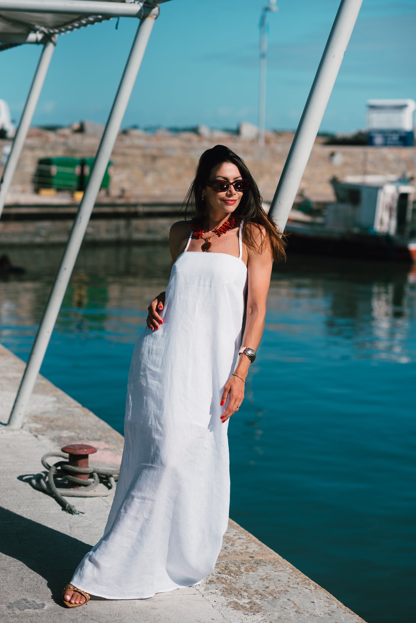 Vestido Taormina Longo em Linho Italiano